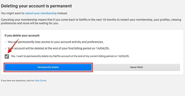 Telefondan, bilgisayardan Netflix hesabını silme talimatları