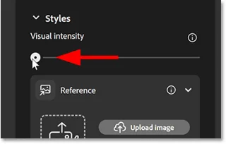 Visuele intensiteit gebruiken in Adobe Firefly voor gedetailleerdere afbeeldingen
