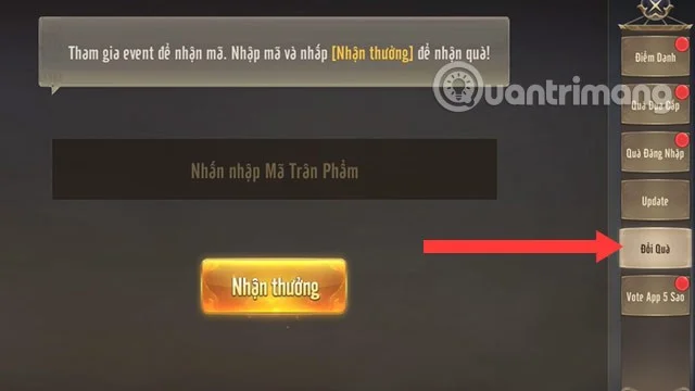 Laatste code van Tram Tien Quyet en hoe de code in te voeren