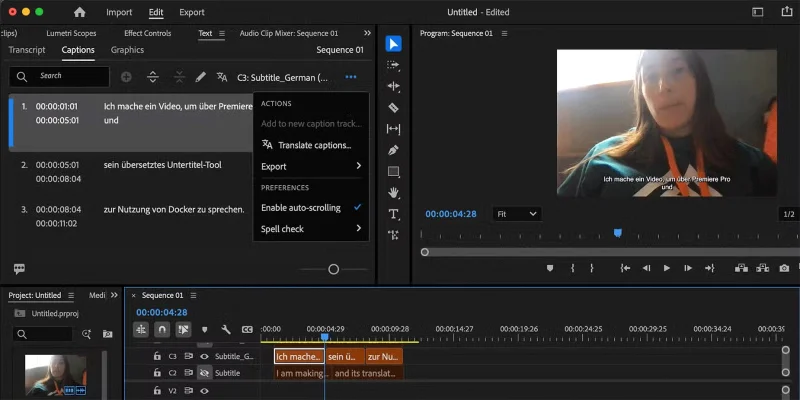 Adobe presenta herramientas de búsqueda con IA y traducción de subtítulos para un procesamiento de video más rápido
