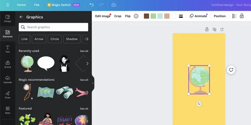 Cómo cambiar el color de un elemento en Canva