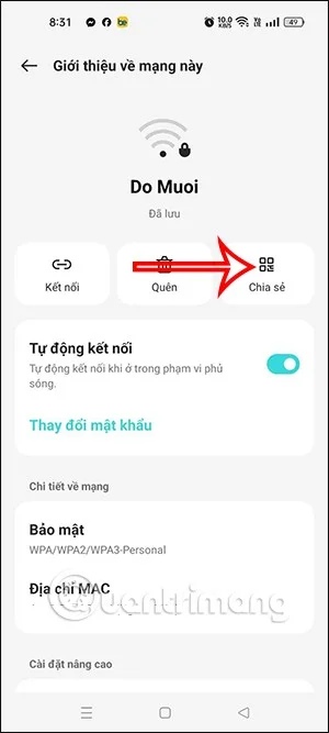 Oppo telefonlarda kayıtlı WiFi şifrelerini görüntüleme talimatları