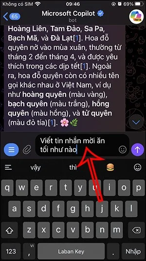 Consejos para usar el chatbot de IA Copilot en Telegram