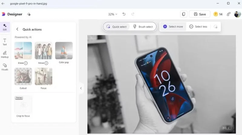 5 functies die Microsoft Designer de beste foto-editor voor Windows maken