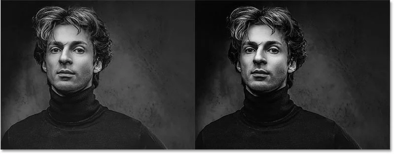 Cómo convertir fotos en blanco y negro de alto contraste al instante en Photoshop