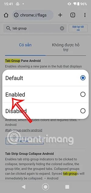 Cómo habilitar la agrupación de pestañas por color en Chrome Android