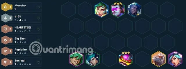 Standard Caitlyn DTCL season 10 equipment, build Caitlyn TFT season 10 squad