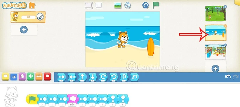 ScratchJR'da mesajlı animasyonlar oluşturma talimatları