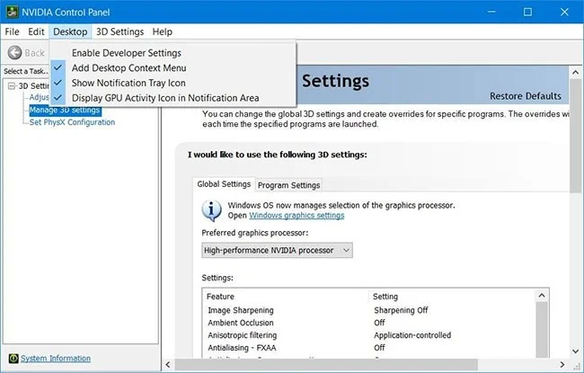 Cómo solucionar la desaparición del Panel de control de NVIDIA en Windows 11/10