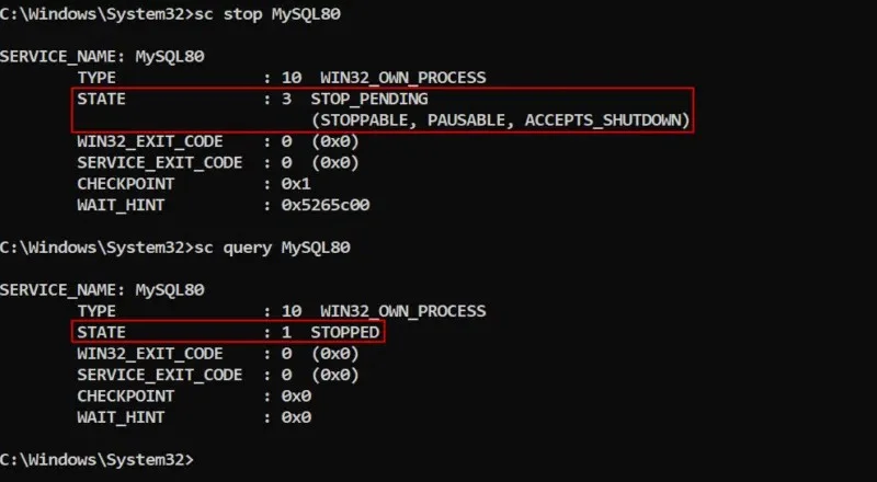 How to manage Windows services via command line