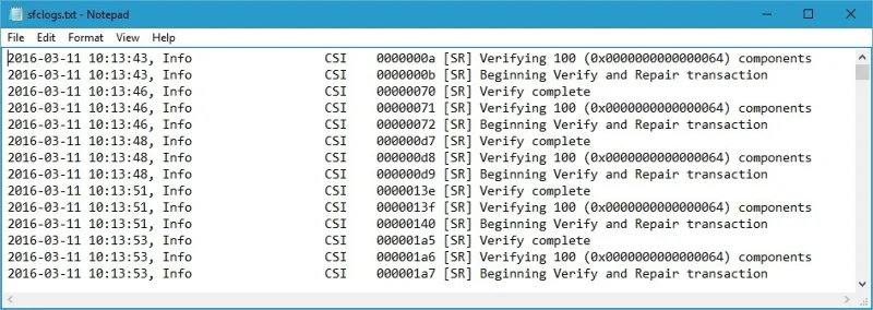 Use SFC scannow command to fix Windows 10 system file errors