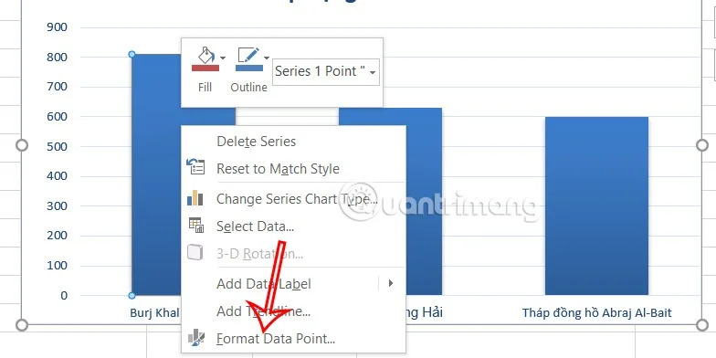 Cara melaraskan jarak antara bar dan lajur dalam carta Excel