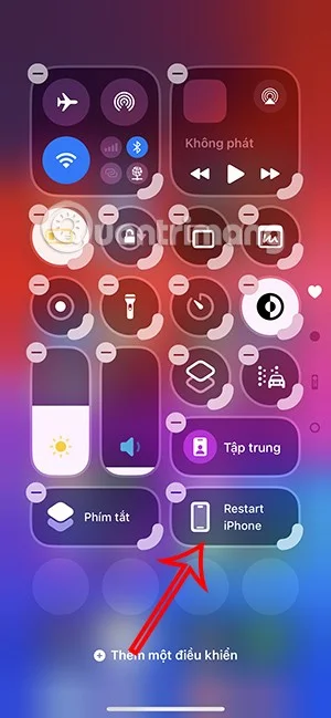 Cum să creați o comandă rapidă Reporniți iPhone în Centrul de control