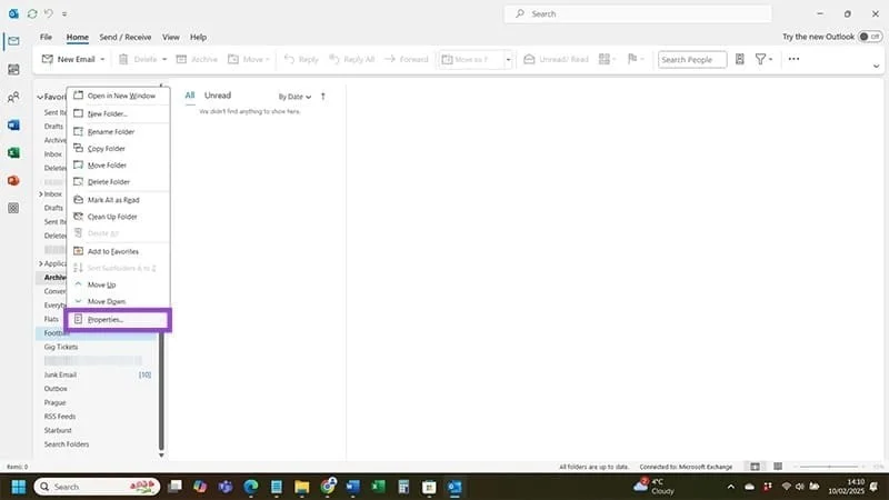 Outlook'ta eksik Otomatik Arşivleme hatası nasıl düzeltilir