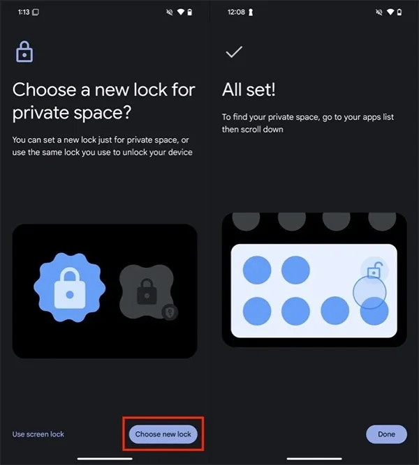 Android 15에서는 Private Space를 어떻게 사용하나요?