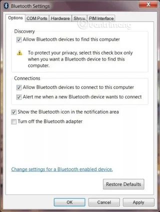 How to connect Bluetooth devices in Windows 7