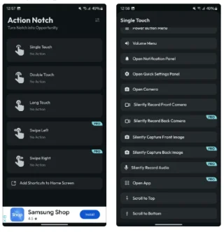 Action Notch를 사용하여 iPhone의 스크롤-투-톱 제스처를 Android 휴대폰에 추가