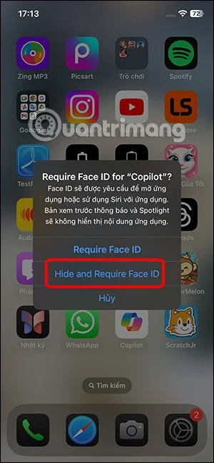 Apps verbergen op iOS 18 met Face ID