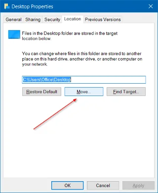 Move Desktop, Downloads and Documents to another drive on Windows 10