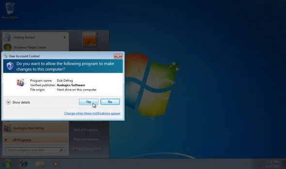 Desfragmentar unidades rápidamente en Windows 7