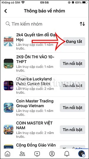 Cómo desactivar las notificaciones grupales en Facebook