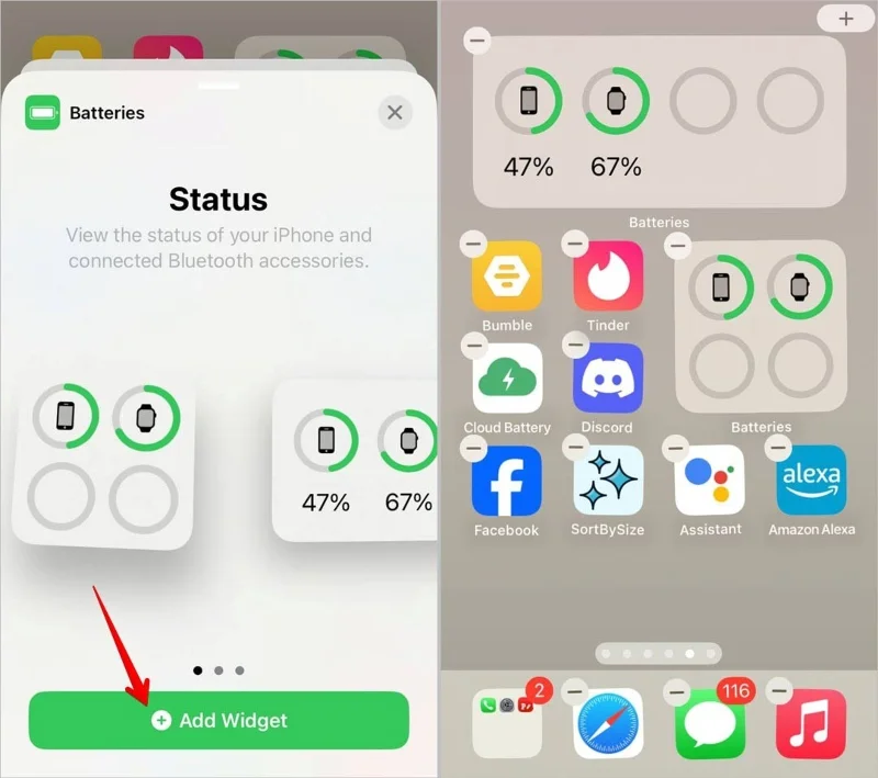 Jak wyświetlić procent baterii Apple Watch na ekranie iPhone'a