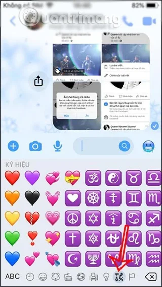 What do the heart colors on Messenger mean?