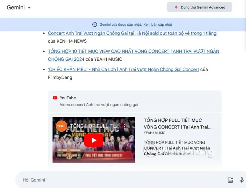 How to Find YouTube Videos on Gemini