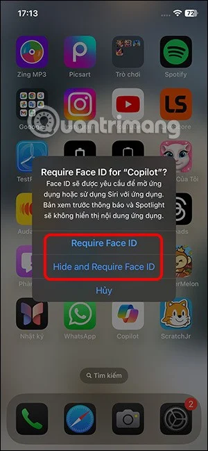 Apps verbergen op iOS 18 met Face ID