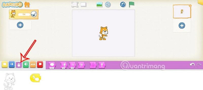 ScratchJR'da İngilizce öğrenme talimatları