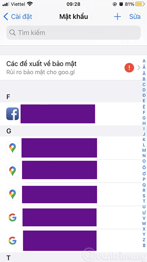 Hoe u opgeslagen wachtwoorden op de iPhone kunt bekijken en eenvoudig wachtwoorden kunt bewerken