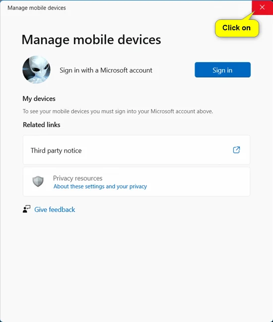 Jak zalogować się/wylogować z usługi Zarządzaj urządzeniami mobilnymi w systemie Windows 11