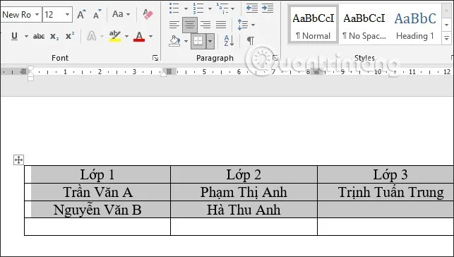 Sposoby centrowania komórek w tabeli w programie Word