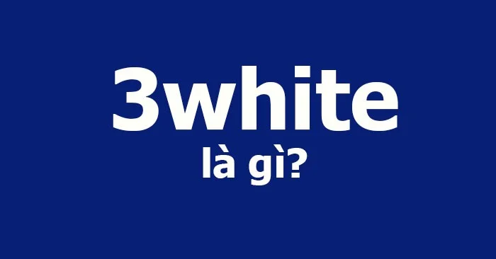 Wat is 3white? Wat is 3white?
