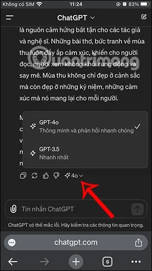 Como ativar o ChatGPT-4o no telefone ou computador