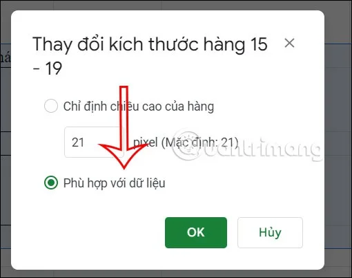 Cómo cambiar el tamaño de las celdas en Hojas de cálculo de Google