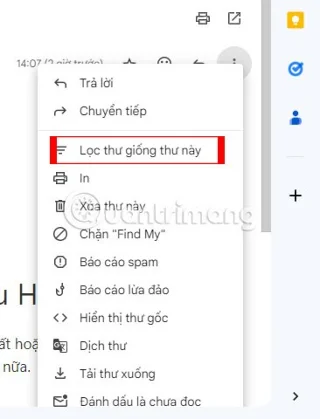 Gmail'de gelen e-posta filtresi oluşturma talimatları
