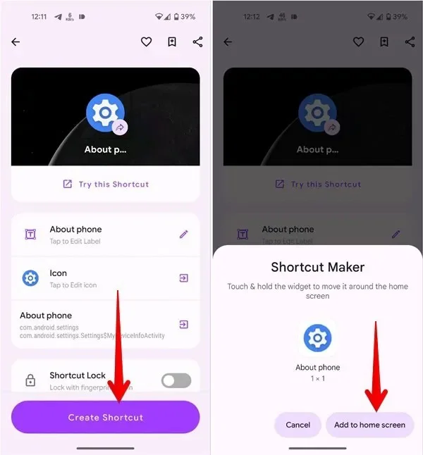 Android 홈 화면에 설정 앱 바로가기를 추가하는 방법