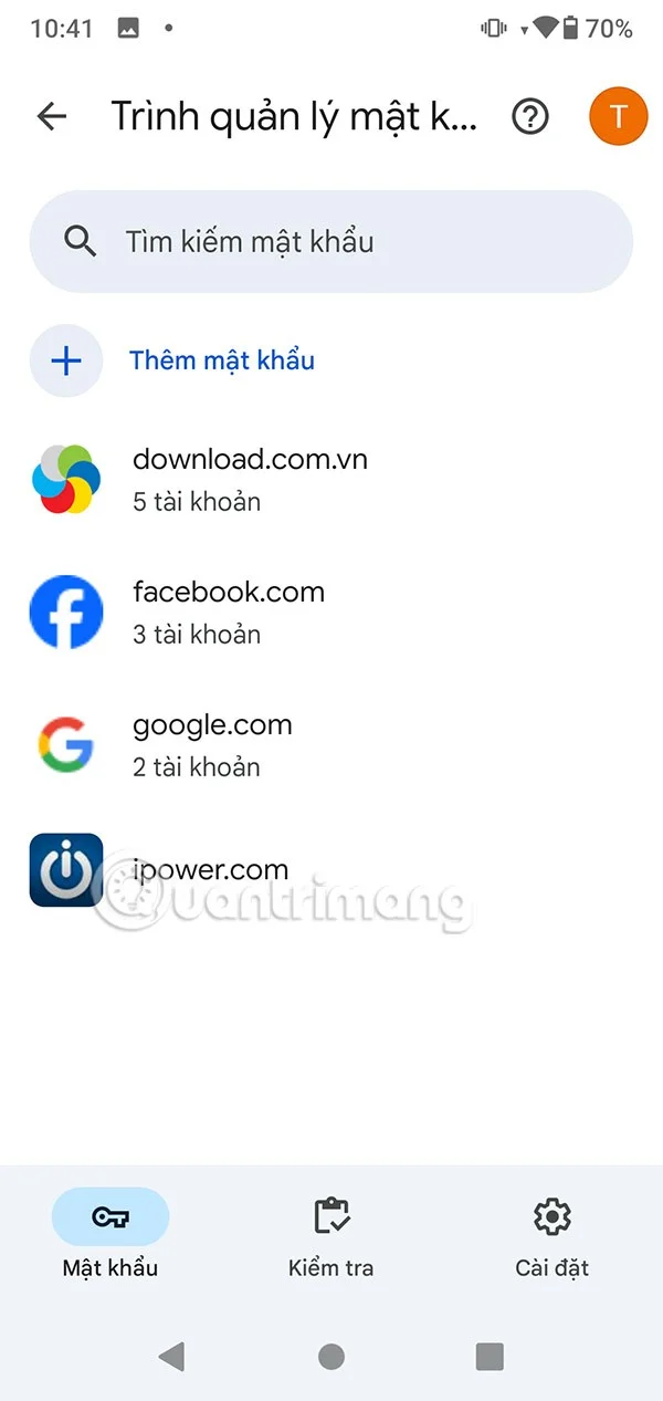 Conseils pour partager les mots de passe enregistrés sur Google Chrome mobile