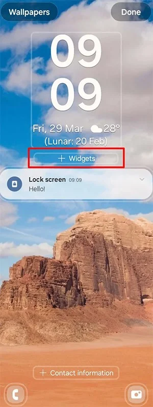 Cómo agregar widgets a la pantalla de bloqueo de Samsung