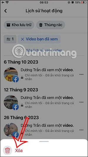 Hoe je snel bekeken video's op Facebook verwijdert
