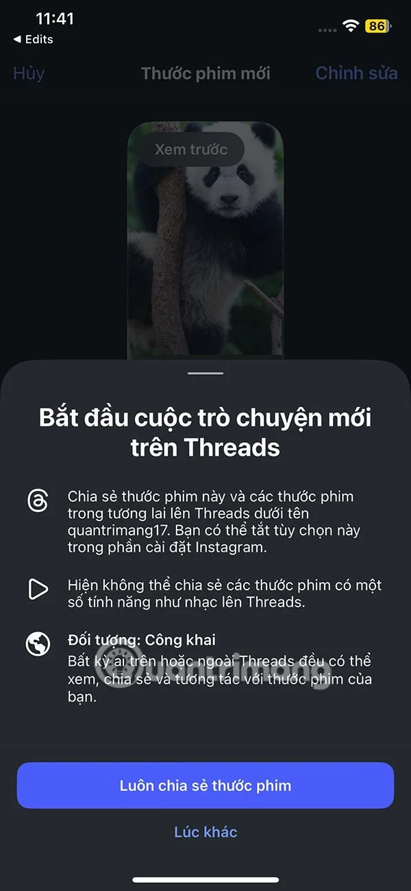 Instructies voor het gebruik van de Edits-app om Instagram-video's te maken