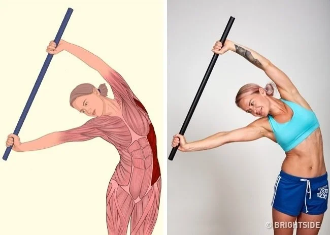 18 movimientos sencillos para estirar los músculos en cualquier posición del cuerpo