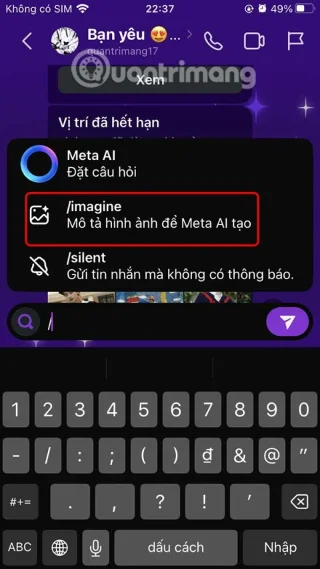 Hoe je AI-afbeeldingen maakt in Instagram-chat
