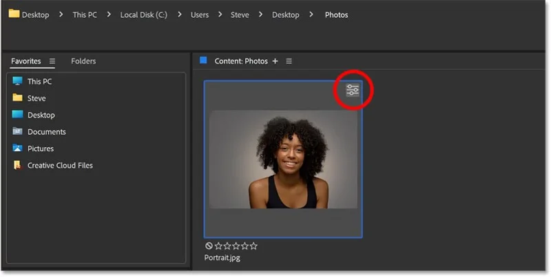 Cómo agregar un efecto de foco detrás del sujeto usando Adobe Camera Raw