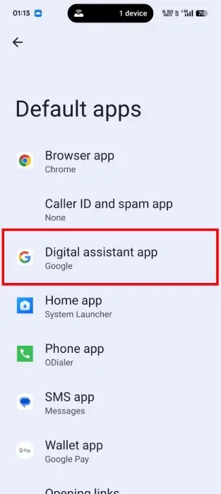 Cómo cambiar el asistente digital predeterminado en Android