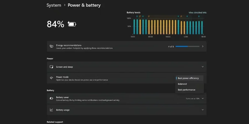 10 Windows 11 settings to maximize laptop battery life