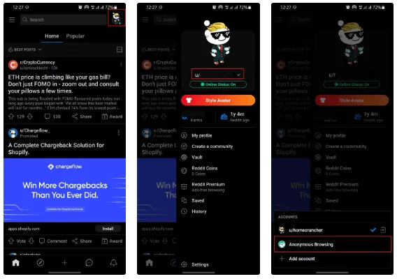 Cómo navegar en Reddit de forma anónima