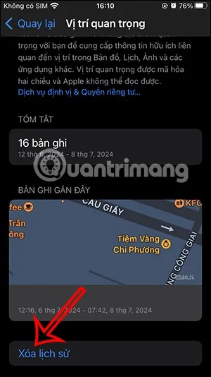 So löschen Sie wichtige Standortdaten auf dem iPhone