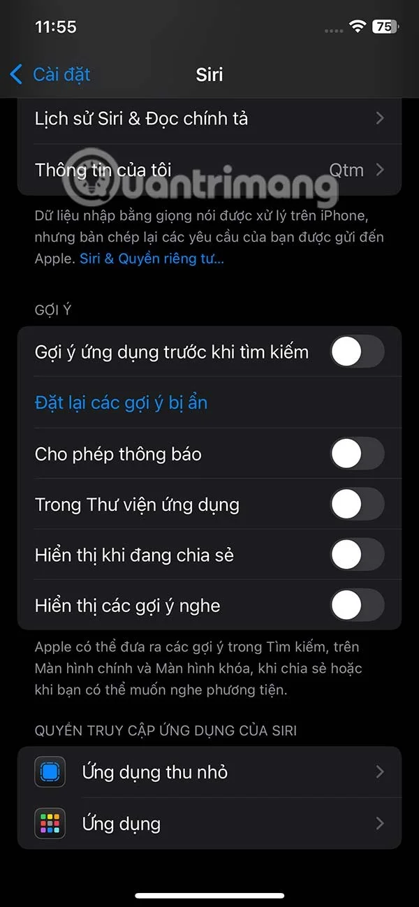 iPhone에서 Siri 제안을 끄는 방법